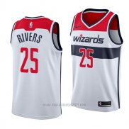 Camiseta Washington Wizards Austin Rivers #25 Association 2018 Blanco