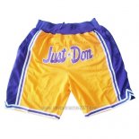 Pantalone Los Angeles Lakers Just Don Amarillo