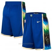 Pantalone Milwaukee Bucks Ciudad 2022-23 Azul