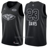 Camiseta All Star 2018 New Orleans Pelicans Anthony Davis #23 Negro