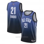 Camiseta All Star 2023 Philadelphia 76ers Joel Embiid #21 Azul