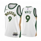 Camiseta Boston Celtics Derrick White #9 Ciudad 2023-24 Blanco