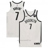 Camiseta Brooklyn Nets Kevin Durant #7 Association Autentico Blanco