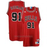 Camiseta Chicago Bulls Dennis Rodman #91 Retro Rojo