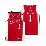 Camiseta Chicago Bulls Derrick Rose #1 Ciudad 2021-22 Rojo