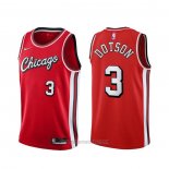 Camiseta Chicago Bulls Devon Dotson #3 Ciudad 2021-22 Rojo
