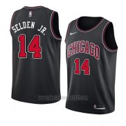 Camiseta Chicago Bulls Wayne Selden Jr. #14 Ciudad Negro