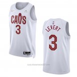 Camiseta Cleveland Cavaliers Caris Levert #3 Association 2022-23 Blanco