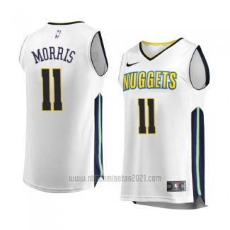 Camiseta Denver Nuggets Monte Morris #11 Association 2017-18 Blanco