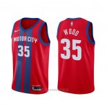 Camiseta Detroit Pistons Christian Wood #35 Ciudad Rojo