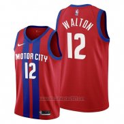 Camiseta Detroit Pistons Derrick Walton #12 Ciudad 2019-20 Rojo