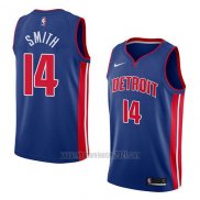 Camiseta Detroit Pistons Ish Smith #14 Icon 2018 Azul