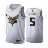 Camiseta Golden Edition Charlotte Hornets Nicolas Batum #5 2019-20 Blanco