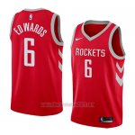 Camiseta Houston Rockets Vincent Edwards #6 Icon 2017-18 Rojo