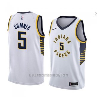 Camiseta Indiana Pacers Edmond Sumner #5 Association 2018 Blanco