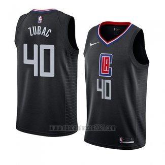 Camiseta Los Angeles Clippers Ivica Zubac #40 Statement 2019 Negro