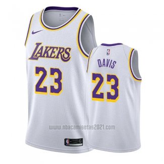 Camiseta Los Angeles Lakers Anthony Davis #23 Association 2019-20 Blanco