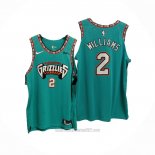 Camiseta Memphis Grizzlies Jason Williams #2 Classic Autentico Verde