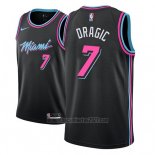 Camiseta Miami Heat Goran Dragic #7 Ciudad 2018-19 Negro