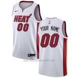 Camiseta Miami Heat Personalizada 17-18 Blanco