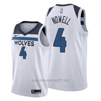 Camiseta Minnesota Timberwolves Jaylen Nowell #4 Association Blanco