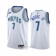 Camiseta Minnesota Timberwolves Wendell Moore JR #7 Classic 2023-24 Blanco