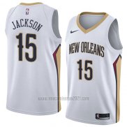 Camiseta New Orleans Pelicans Frank Jackson #15 Association 2018 Blanco