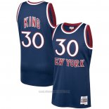 Camiseta New York Knicks Bernard King #30 Mitchell & Ness 1982-83 Azul