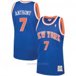 Camiseta New York Knicks Carmelo Anthony #7 Mitchell & Ness 2012-13 Azul
