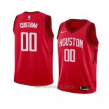 Camiseta Nino Houston Rockets Personalizada Earned 2018-19 Rojo