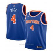 Camiseta Nino New York Knicks Derrick Rose #4 Icon Azul