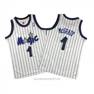 Camiseta Nino Orlando Magic Tracy McGrady #1 Mitchell & Ness 2003-04 Blanco