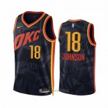 Camiseta Oklahoma City Thunder Keyontae Johnson #18 Ciudad 2023-24 Negro