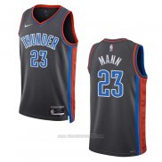 Camiseta Oklahoma City Thunder Tre Mann #23 Ciudad 2022-23 Gris