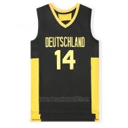 Camiseta Pelicula Deutschland Nowitzki #14 Negro