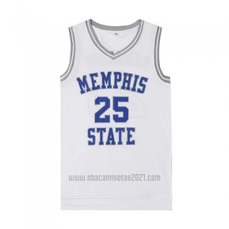 Camiseta Pelicula Memphis Hardaway #25 Blanco