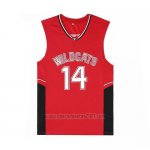 Camiseta Pelicula Wildcats Bolton #14 Rojo