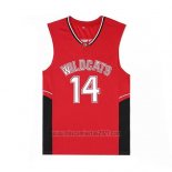 Camiseta Pelicula Wildcats Bolton #14 Rojo