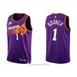 Camiseta Phoenix Suns Devin Booker #1 Classic 2022-23 Violeta
