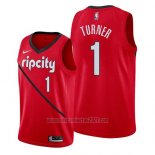 Camiseta Portland Trail Blazers Evan Turner #1 Earned 2019 Rojo