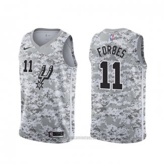 Camiseta San Antonio Spurs Bryn Forbes #11 Earned Camuflaje