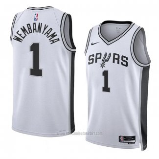 Camiseta San Antonio Spurs Victor Wembanyama #1 Association 2022-23 Blanco