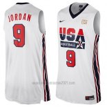 Camiseta USA 1992 Michael Jordan #9 Blanco