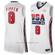 Camiseta USA 1992 Scottie Pippen #8 Blanco