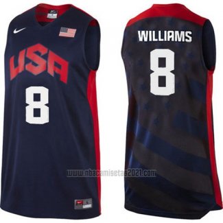 Camiseta USA 2012 Deron Williams #8 Negro