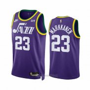 Camiseta Utah Jazz Lauri Markkanen #23 Classic 2023-24 Violeta