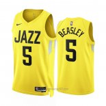 Camiseta Utah Jazz Malik Beasley #5 Icon 2022-23 Amarillo