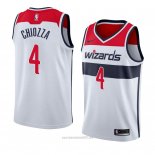 Camiseta Washington Wizards Chris Chiozza #4 Association 2018 Blanco