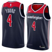 Camiseta Washington Wizards Mike Young #4 Statement 2018 Negro