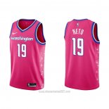 Camiseta Washington Wizards Raul Neto #19 Ciudad 2022-23 Rosa